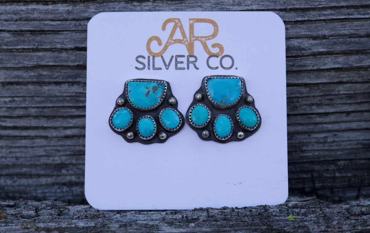 #145 Morenci and Blue Ridge Earrings