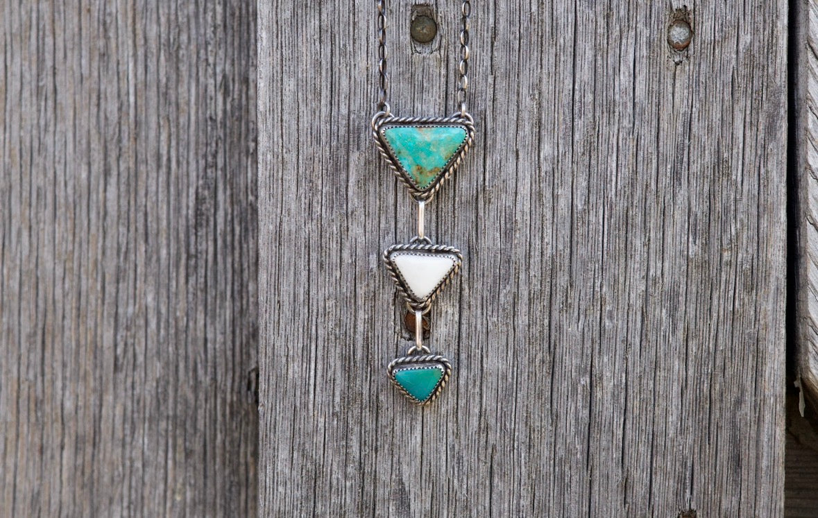 #150 Triangle Lariat Necklace