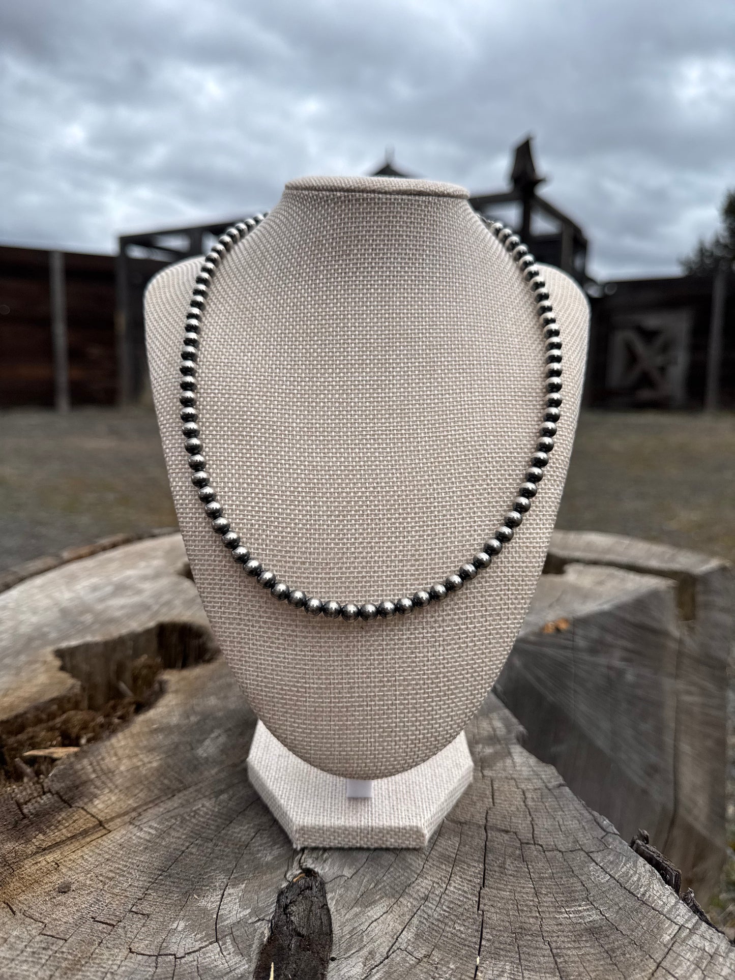 6mm - 20” Sterling Silver Pearls