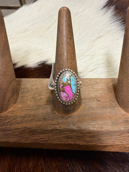 Cotton Candy Ring - Adjustable starting around a size 8