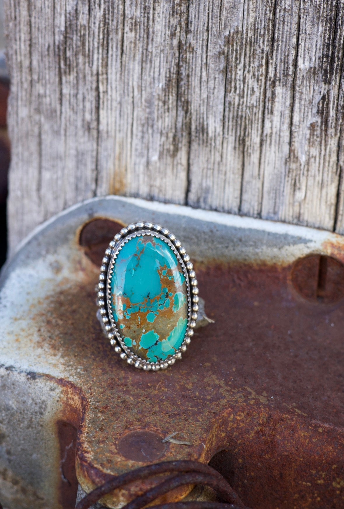 #139 Blue Moon Ring - Adjustable starting at a size 8.5+