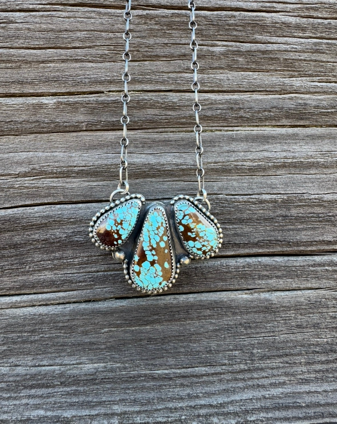 #146 Number 8 Turquoise Necklace