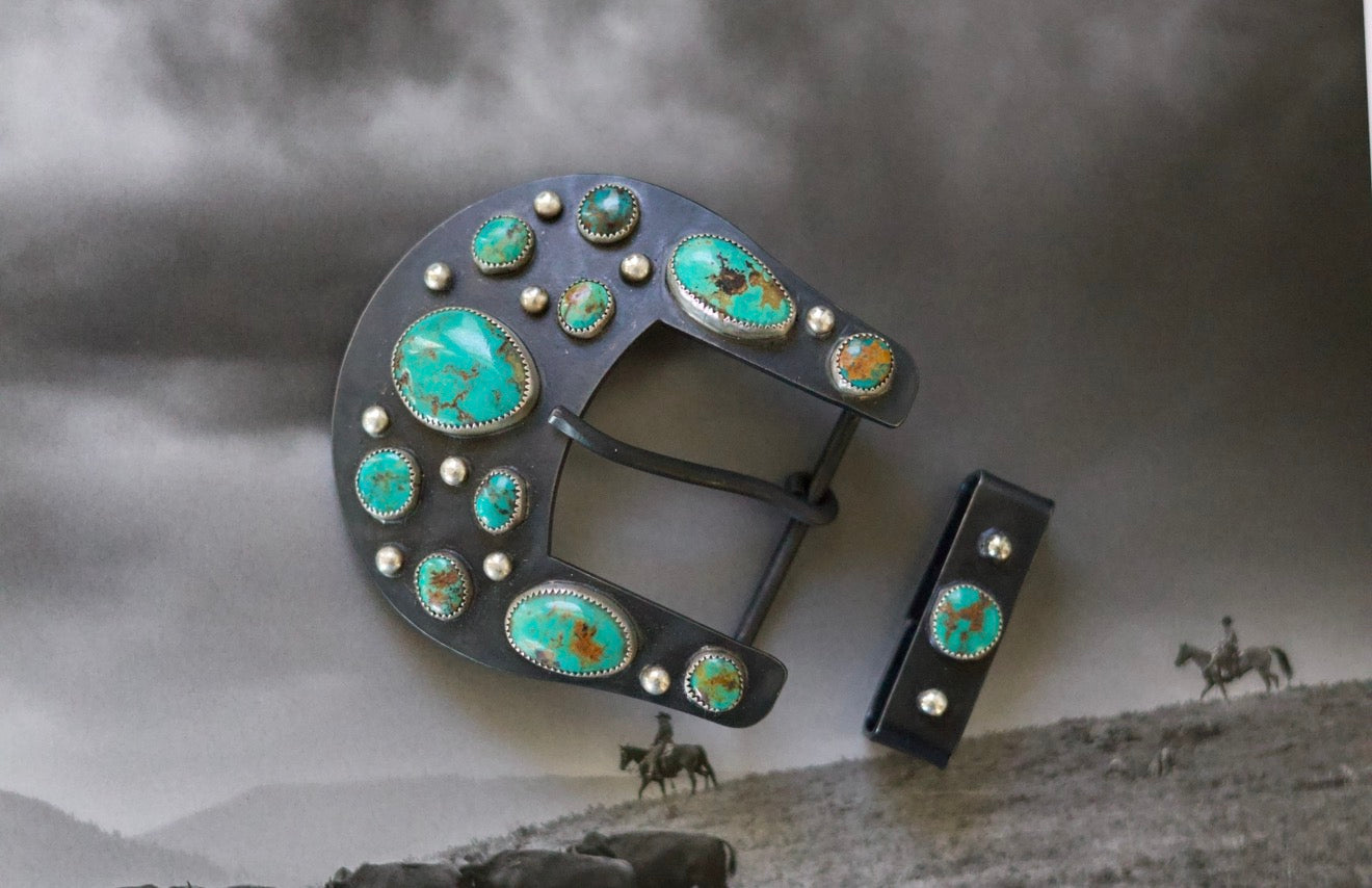 1.5” Buckle with Sonoran Turquoise