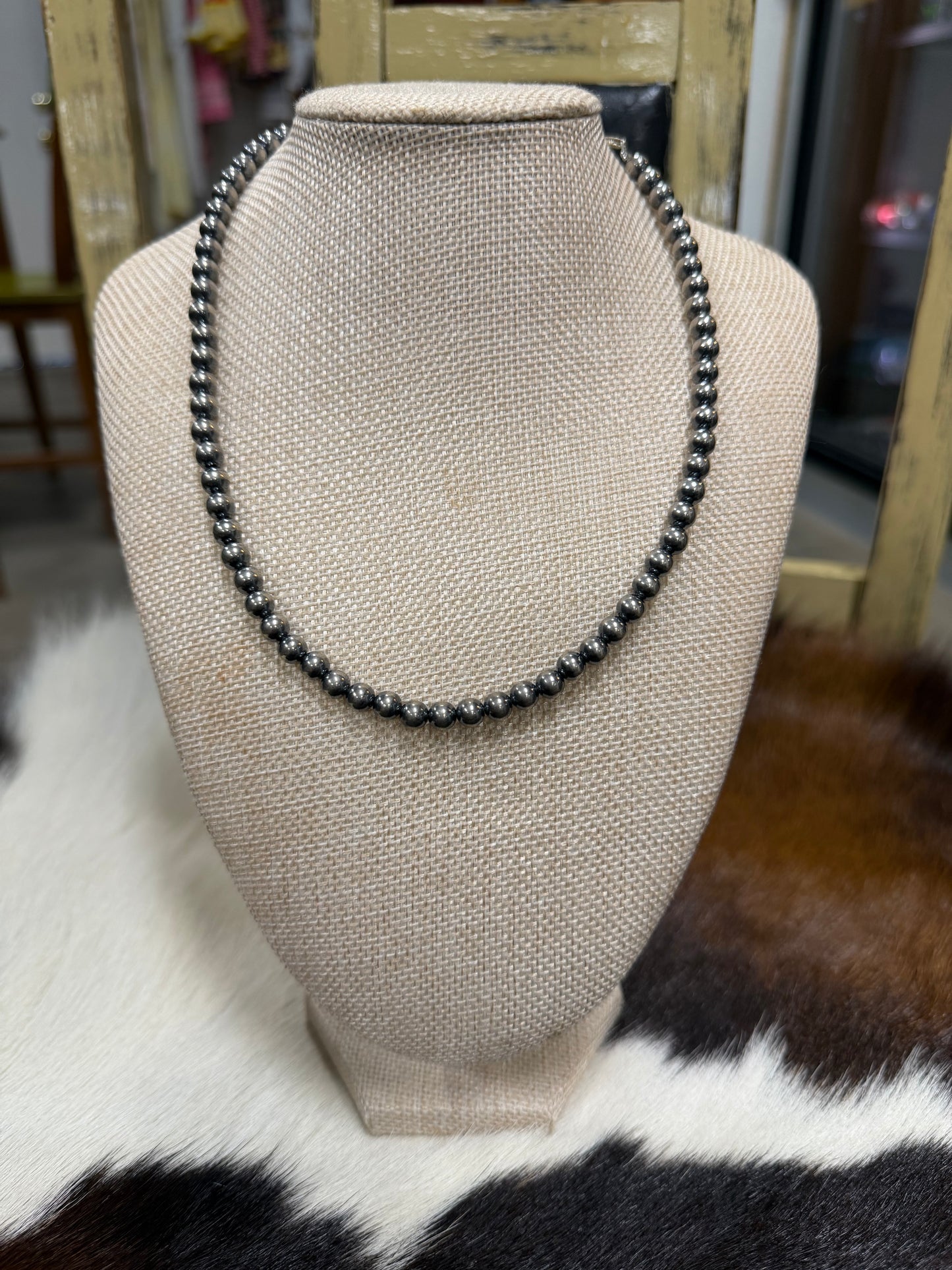 16” 6mm Sterling Silver Pearls